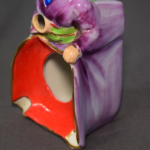 Vintage Betson Geisha Ashtray Cigarette Match Holder Kutani Ceramic Porcelain - Picture 10 of 11